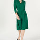 Vestido midi sólido pequeno feminino Charter Club, verde, tamanho pequeno