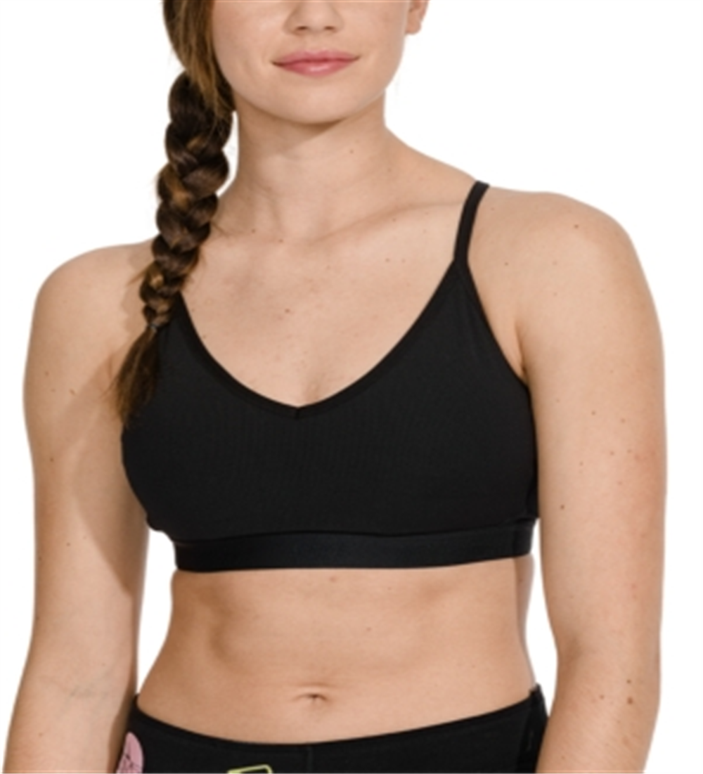 Sutiã esportivo Nike Light Support Yoga feminino, preto, tamanho grande