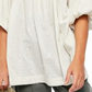 Túnica feminina de renda azaléia Free People Mineral Off White Natural Tamanho Médio