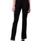Calça jeans feminina Sanctuary com fenda e corte estilo bootcut, preta, tamanho 27