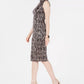 Vestido feminino de renda com decote falso e lantejoulas da INC International Concepts, preto, tamanho 8