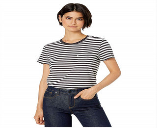Levi's Women's Perfect Pocket Crewneck Tee Shirt T-Shirt Black Size Large