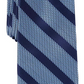 Gravata listrada Brookford masculina Perry Ellis, azul/marrom, tamanho único