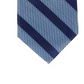 Gravata listrada Brookford masculina Perry Ellis, azul/marrom, tamanho único