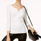 Suéter feminino com zíper frontal da INC International Concepts, cinza, tamanho extragrande