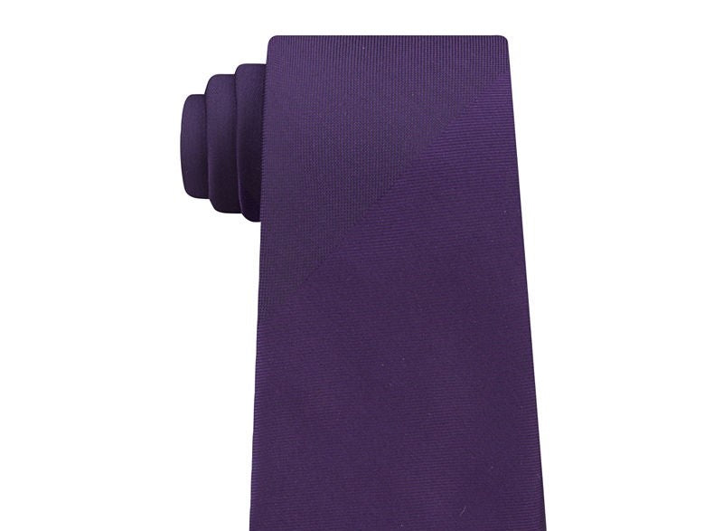 Gravata Masculina Van Heusen Skinny Lisa Slim Seda Roxa Tamanho Regular