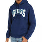 Guess Moletom com capuz masculino com estampa de logotipo azul tamanho XX-grande