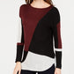 Suéter feminino colorblock da INC International Concepts, preto, tamanho pequeno, XL