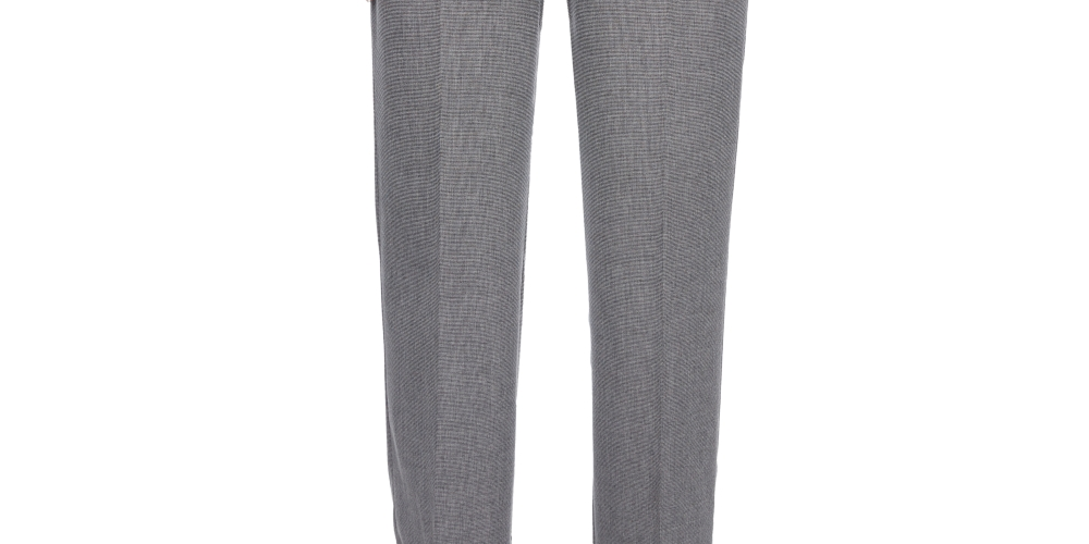Calça feminina reta para sala de reuniões Alfred Dunner, cinza, tamanho 18x4,5