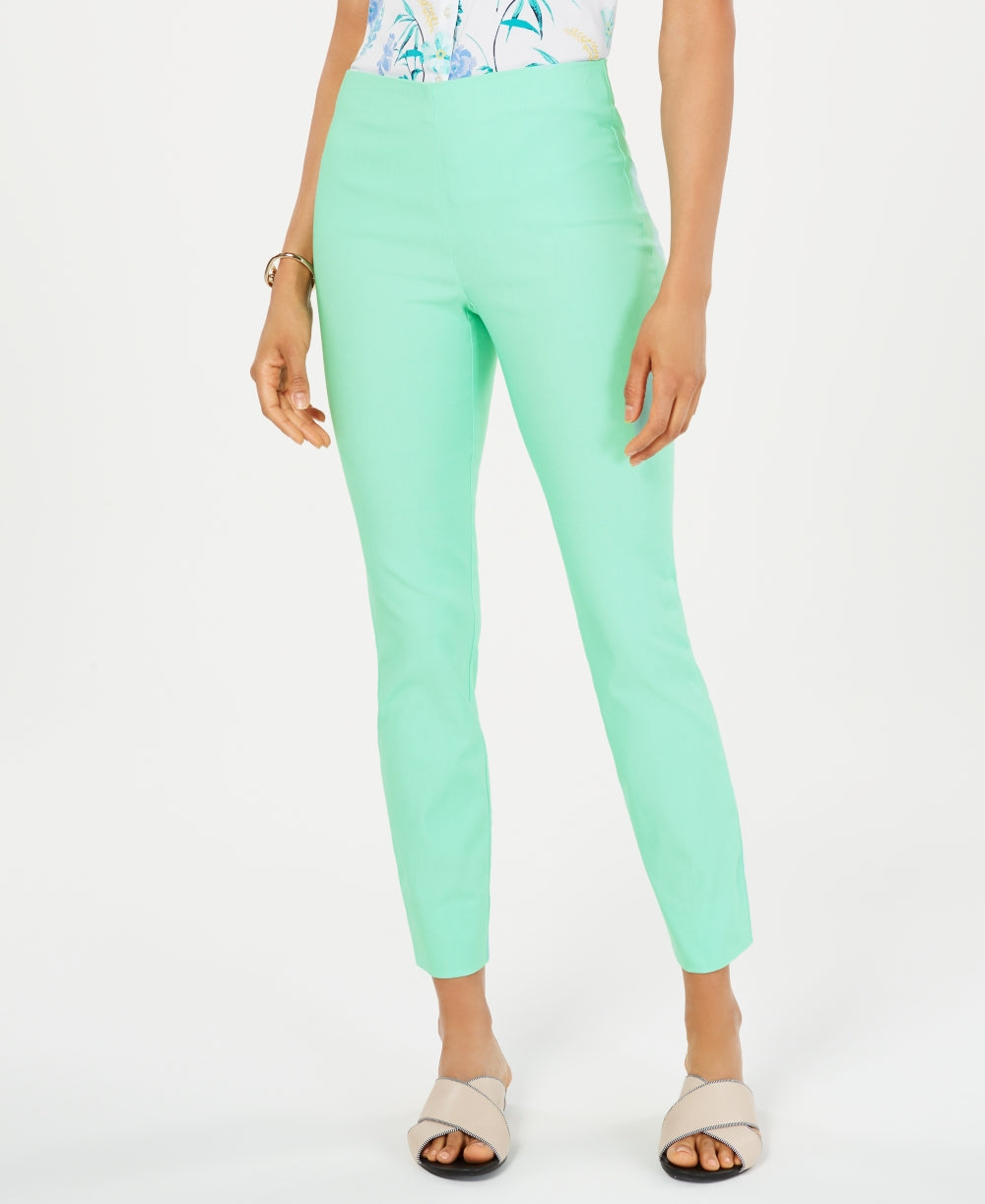 Calça feminina Chelsea Tummy Control Skinny Leg Tornozelo Charter Club Azul Tamanho 6