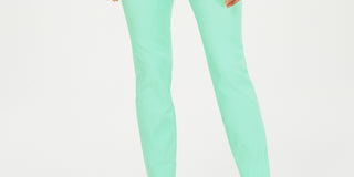 Calça feminina Chelsea Tummy Control Skinny Leg Tornozelo Charter Club Azul Tamanho 6