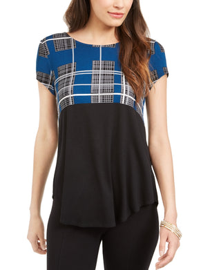 Blusa Alfani Feminina Colorblocked Preta Tamanho X-S