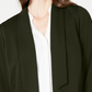 Blazer feminino Alfani com gola entalhada verde-oliva, tamanho pequeno G