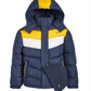 Conjunto de jaqueta e chapéu CB Sports Little Boy com 2 peças e blocos de cores, azul-marinho, tamanho 4