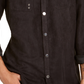 Camisa masculina de camurça sintética INC International Concepts, preta, tamanho médio