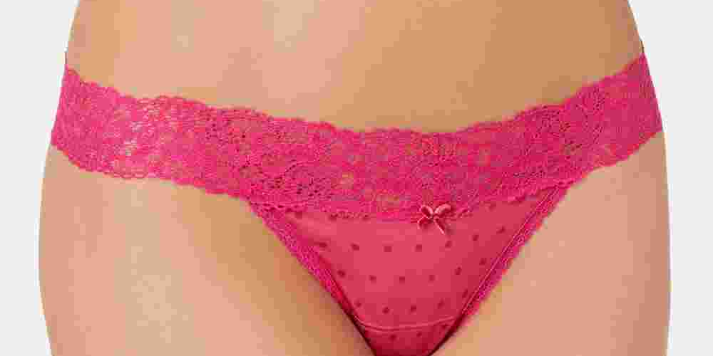 Maidenform Sexy Must Haves Feminino Tanga de Renda Rosa Tamanho 6