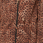 Jaqueta feminina Charter Club com estampa de leopardo ZiPetite Per Print, marrom, tamanho pequeno S
