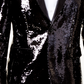 Blazer masculino slim fit reversível com lantejoulas, preto, tamanho extragrande, da INC International Concepts