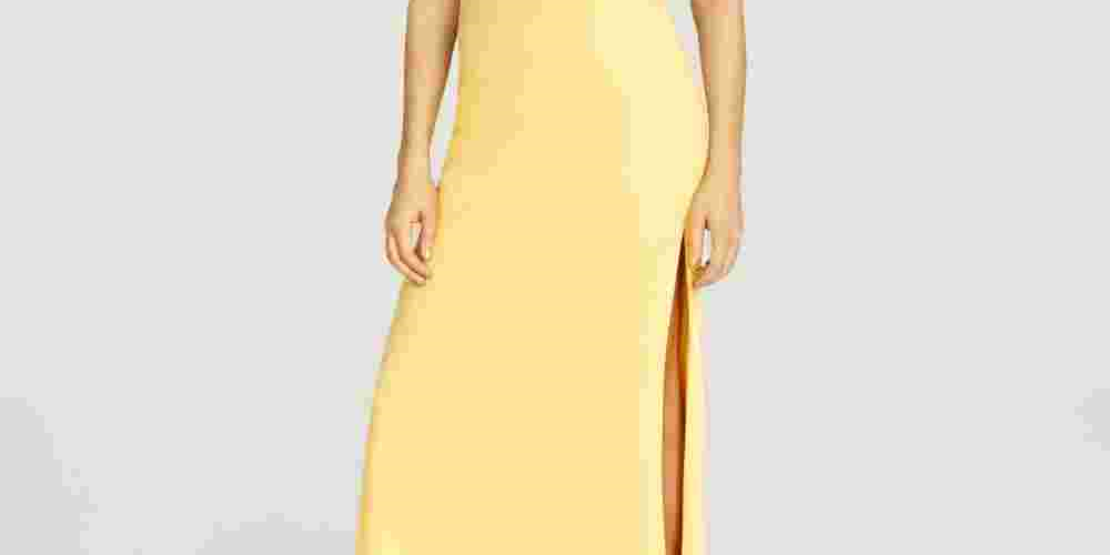 Vestido infantil sem mangas com alças e contas, amarelo, tamanho 11