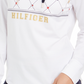 Tommy Hilfiger Sport Argyle Panel Hoodie Feminino Branco Tamanho XS