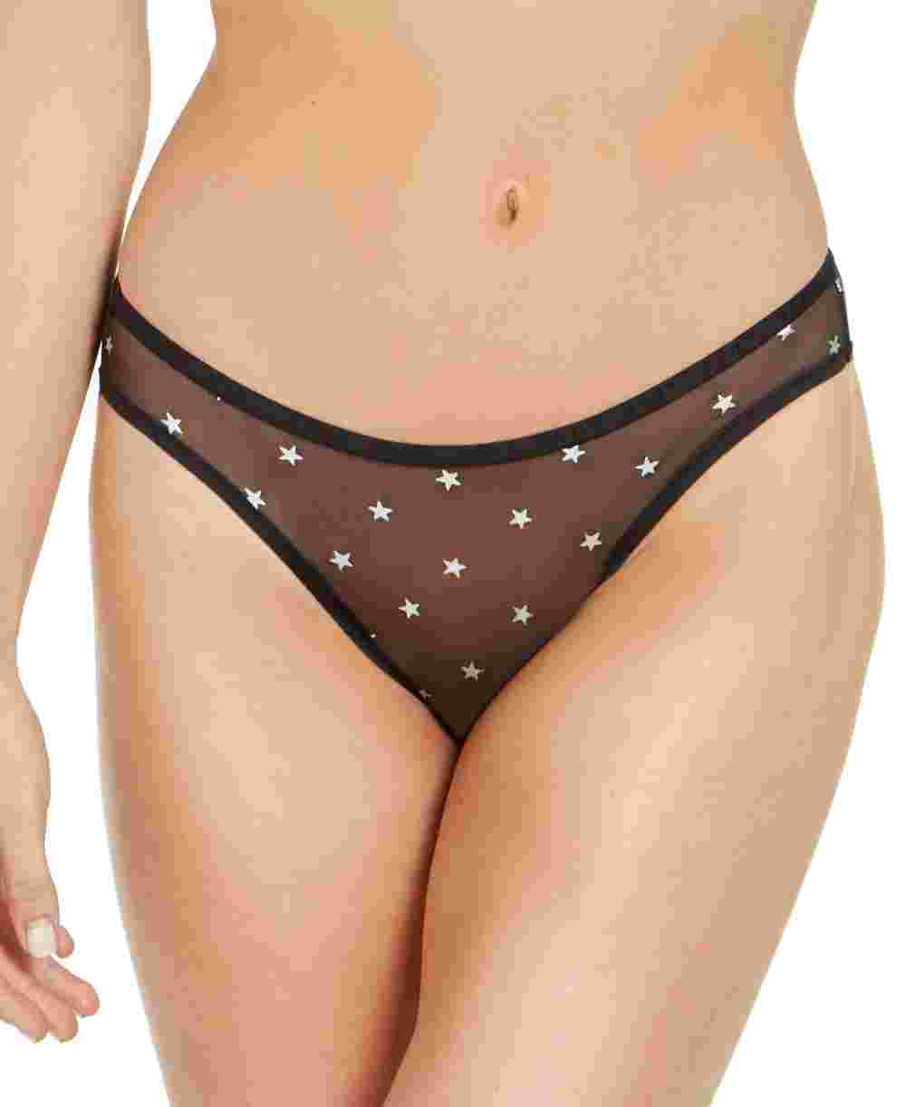 Biquíni DKNY Feminino com Logo Mesh Preto Tamanho Grande