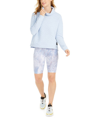 Blusa Calvin Klein Performance Feminina Gola Funil Acolchoada Cinza Tamanho X-G