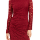 Vestido feminino Vince Camuto com bainha de renda floral 8 vermelho tamanho 8