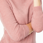 Suéter feminino de cashmere com gola alta Charter Club, rosa, tamanho pequeno e pequeno