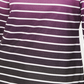 Karen Scott Sport Ombre Listrado Gola Alta Feminino Roxo Tamanho Médio