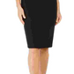 Vestido justo com tachas e joias Kasper feminino, preto, tamanho 14, pequeno