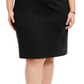 Vestido Plus Size Feminino com Babados e Manga Longa NY Collection Preto Tamanho 2X