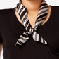 Cachecol feminino Vince Camuto Pop Stripe Twilly preto tamanho único