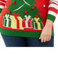 Ultra Flirt Suéter Feminino Trendy Plus com Árvore de Natal Vermelho Tamanho 3X
