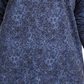 Blusa feminina Ideology Plus com estampa cruzada e bainha azul, tamanho 2X