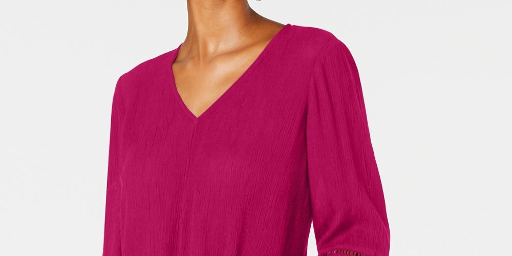 Blusa feminina de gaze com amarração frontal, tamanho X-S, da INC International Concepts