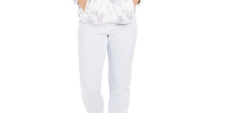 Jaqueta com capuz Calvin Klein Performance feminina com estampa floral, azul, tamanho XX-G