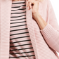 Suéter feminino Charter Club com gola xale e pontos mistos, rosa, tamanho pequeno P