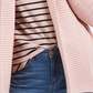 Suéter feminino Charter Club com gola xale e pontos mistos, rosa, tamanho pequeno P