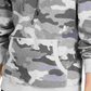 Suéter térmico masculino Sun + Stone camuflado, manga comprida, ajuste grande, com cordão, cinza, tamanho grande