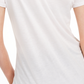 Camiseta feminina lisa com amarração nas costas Maison Jules, branca, tamanho XX-G