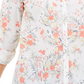 Camisa feminina de algodão com estampa floral Charter Club, branca, tamanho grande