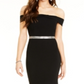Vestido formal feminino Crystal Dolls, sem mangas, com decote em V, estilo sereia, preto, tamanho 1