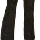 Calça flare floral com zíper feminina Alfani, preta, tamanho 4