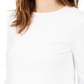 Blusa com fita e logotipo Michael Kors feminina, branca, tamanho XX-S
