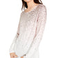 Blusa feminina de manga comprida com lantejoulas INC International Concepts, rosa, tamanho pequeno e pequeno