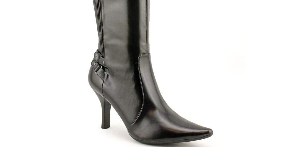 Botas femininas Alfani Celia Fashion de cano alto, pretas, tamanho 6