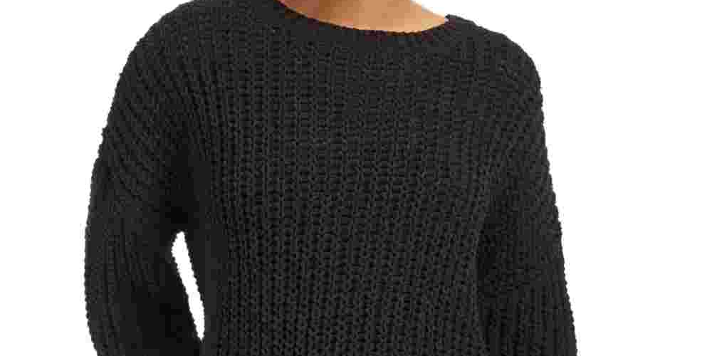 Suéter feminino Wynter de manga comprida com gola alta e estampa de joias, preto, tamanho grande