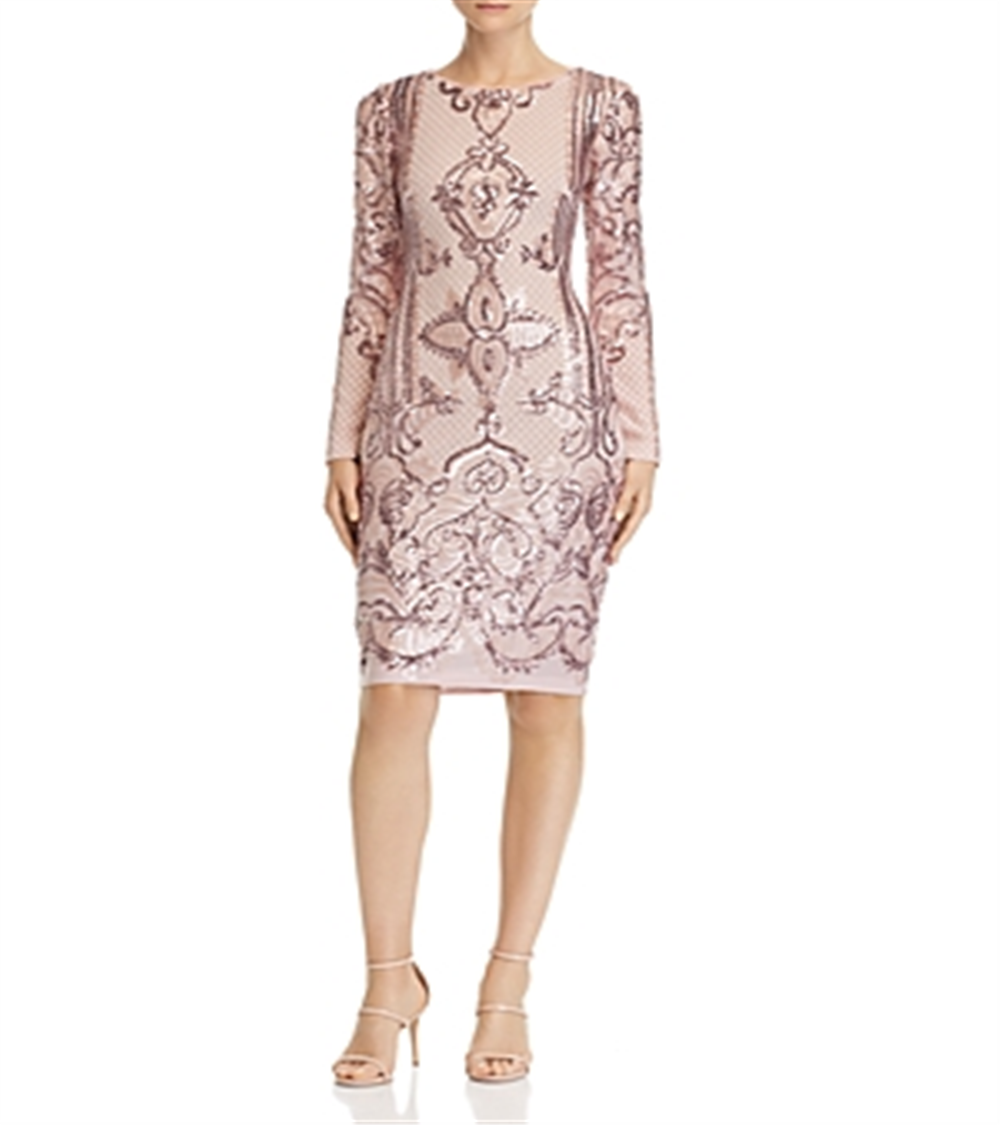 Vestido tubinho com lantejoulas Aqua feminino rosa tamanho 4