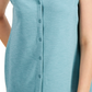 Blusa feminina Alfani de malha com botões frontais elásticos, tamanho médio, verde