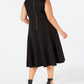 Vestido Calvin Klein Plus MIDI Fit &amp; Flare Feminino Preto Tamanho 16W